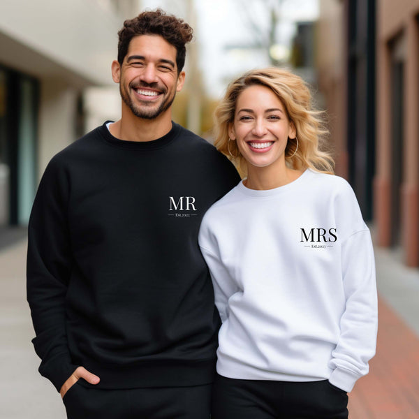 MR & MRS Personalised Sweatshirts