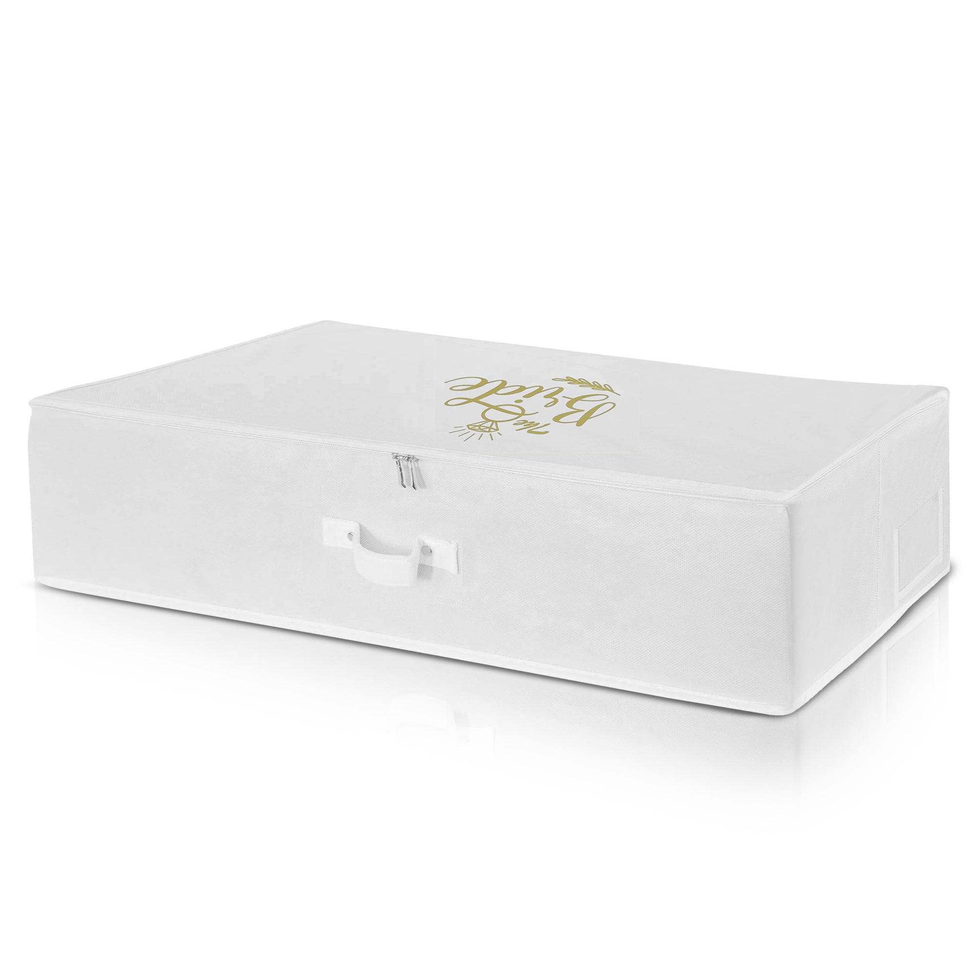 Personalised White Wedding Dress Cover Bag Travel Storage box